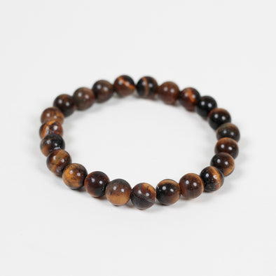 Tigereye Brown Men's Stretch Bracelet