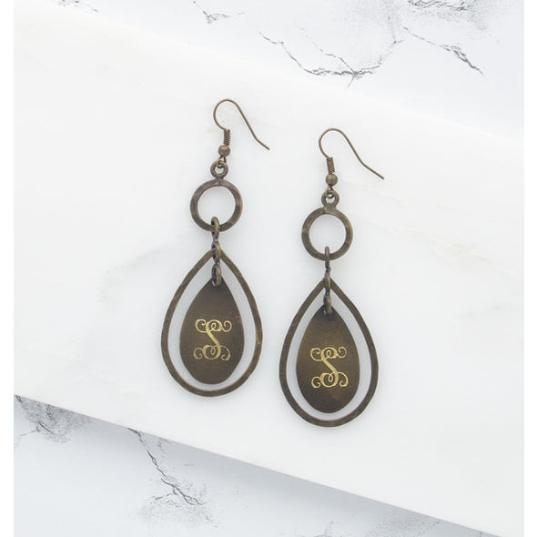 Unforgettable Teardrop Earrings - Vintage Gold