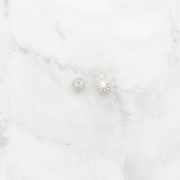 Goldtone Shining Star Earrings