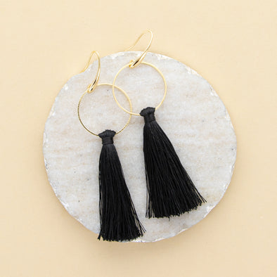 Flirt with Me Earrings - Black