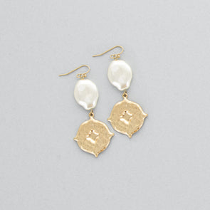 Found Treasure Earrings - Goldtone