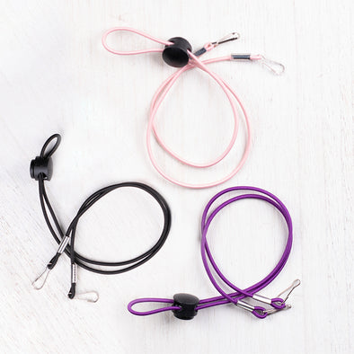 Mask Lanyard Set • Purple, Pink, Black