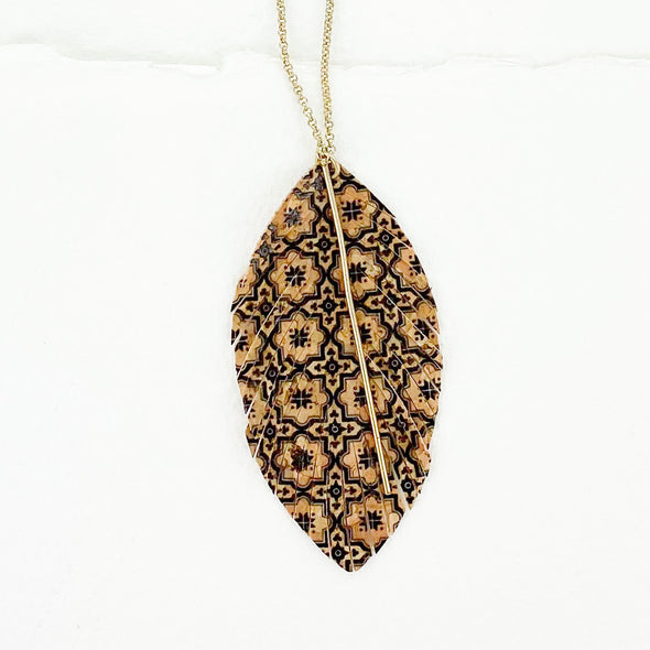 Flights of Fancy Print Necklace