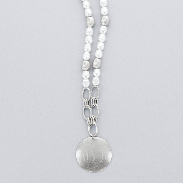 Elevated Style Necklace - Silvertone