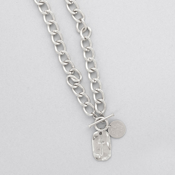 Break these Chains Necklace - Silvertone