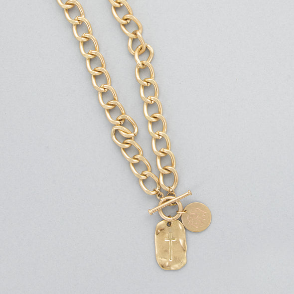 Break these Chains Necklace - Goldtone