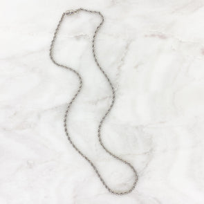 Silver Plated Rope Chain