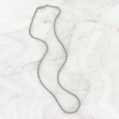 Silver Plated Rope Chain