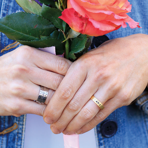 Gold Plated Standard Stamped Ring