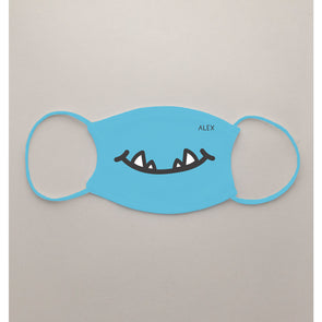 Kids Blue Monster Mouth Face Mask