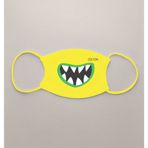 Kids Yellow Monster Mouth Face Mask