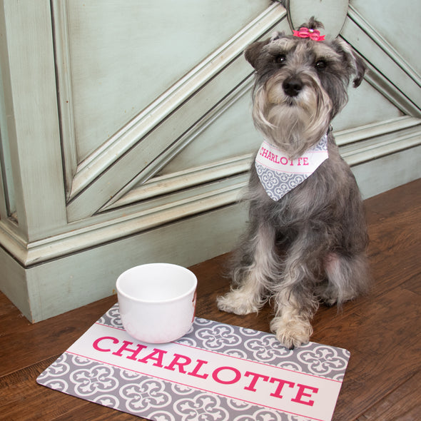 Grey Florence Pet Bandana