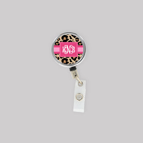 Leopard Retractable Lanyard