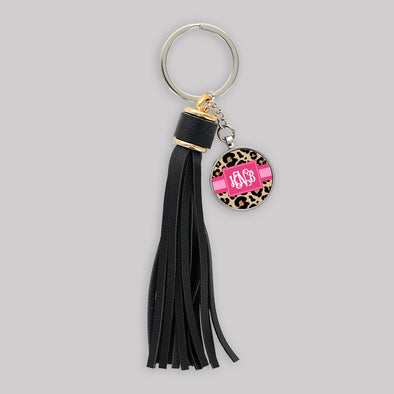 Leopard Tassel Keychain