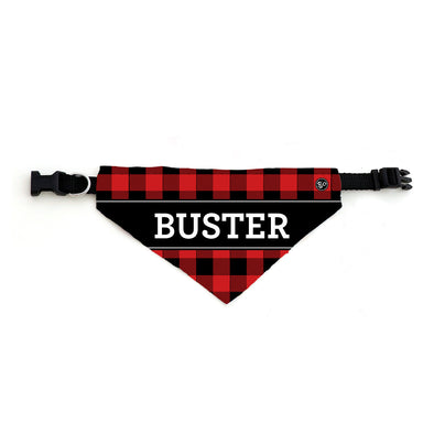 Red & Black Checkered Pet Bandana