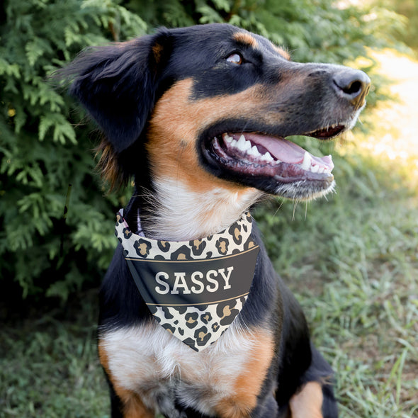 Leopard Print Pet Bandana