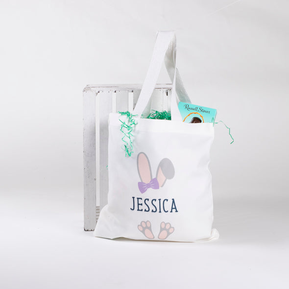 Bunny Ears Tote - Purple Bow