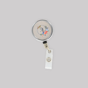 Floral Ring Retractable Lanyard