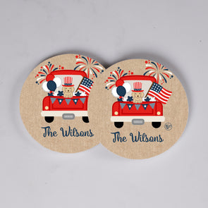 Patriotic Truck Coasters