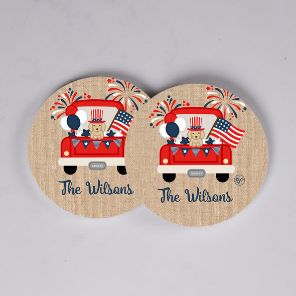 Patriotic Truck Coasters