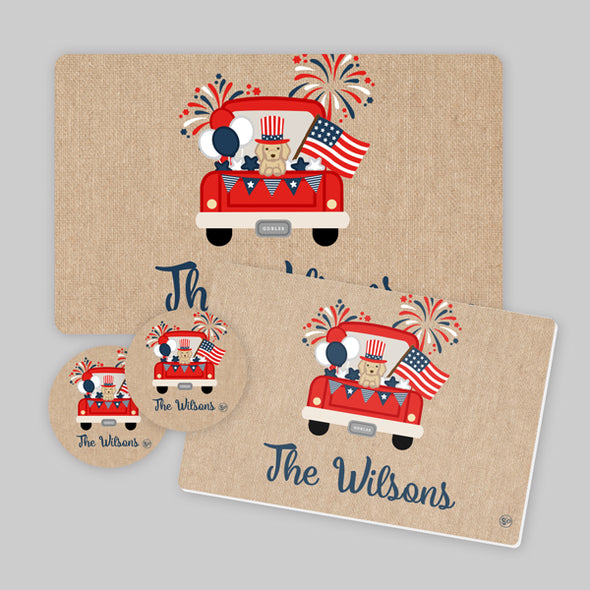 Patriotic Truck Coasters