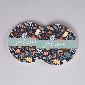 Blue Fall Coasters