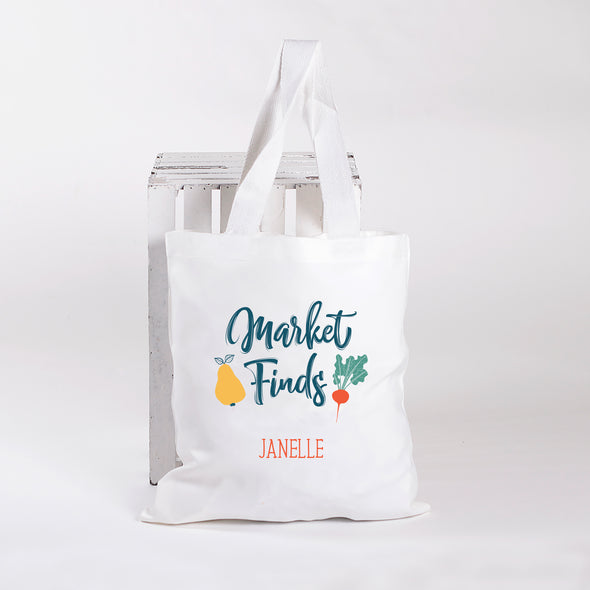 Market Finds, Personalized Tote Bag