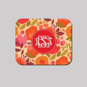 Fall Mod Floral Mousepad