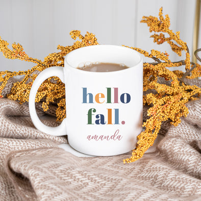 Hello Fall Ceramic Mug