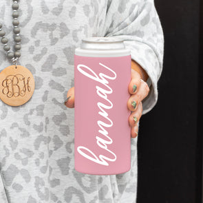 Her Slim Can Cooler - Light Pink