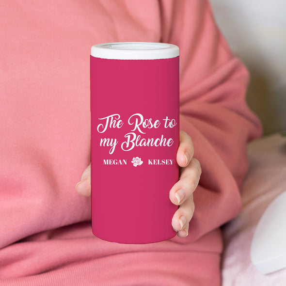 The Rose to My Blanche Slim Can Cooler