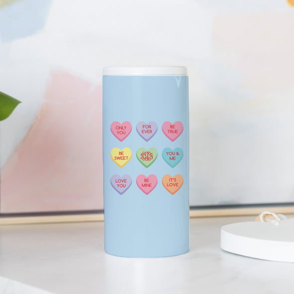 Candy Hearts Slim Can Cooler