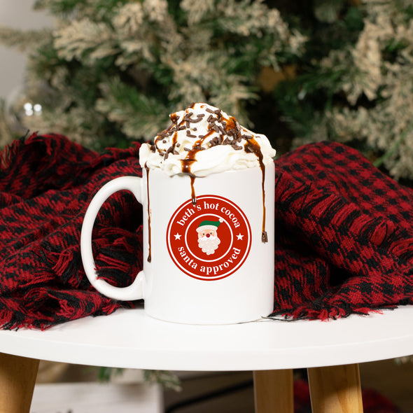 Hot Cocoa, Santa Approved Ceramic Mug