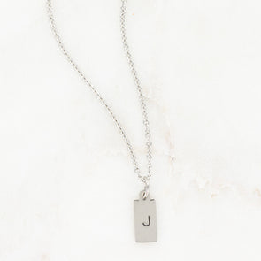 Hand Stamped Tag Necklace