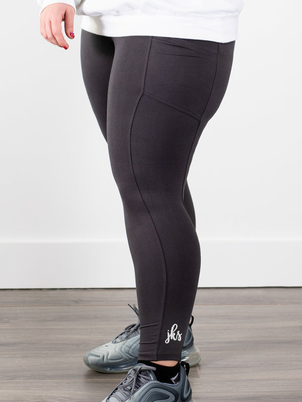 Crushing Goals Leggings - Grey