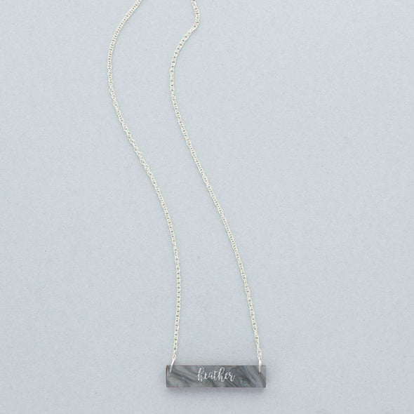 Acrylic Bar Necklace