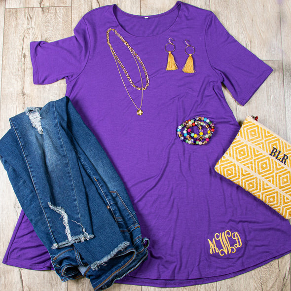 Game Day Ready Tunic - Purple