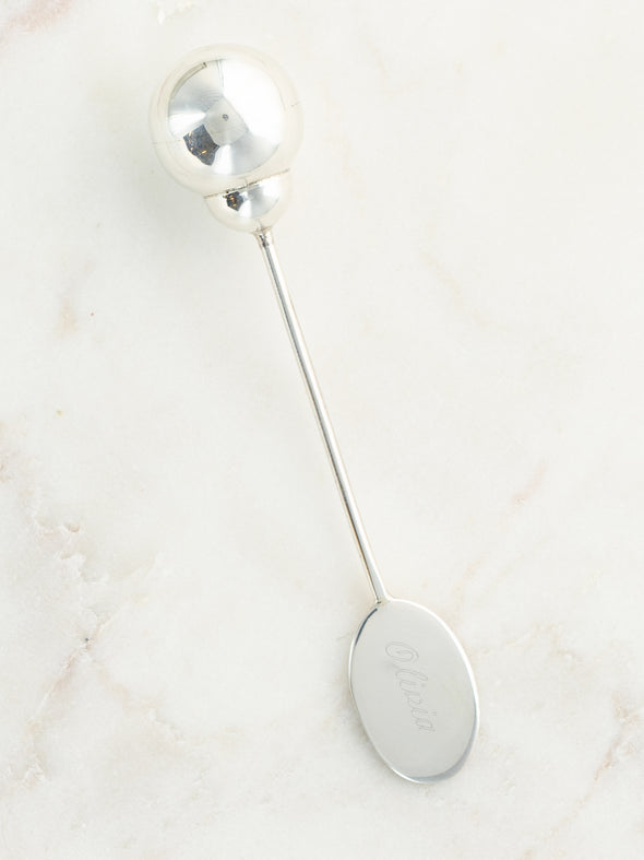 Silver Baby Rattle