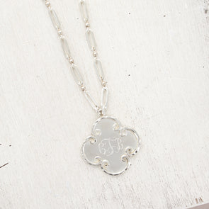 Lotus Necklace - Silver Plated