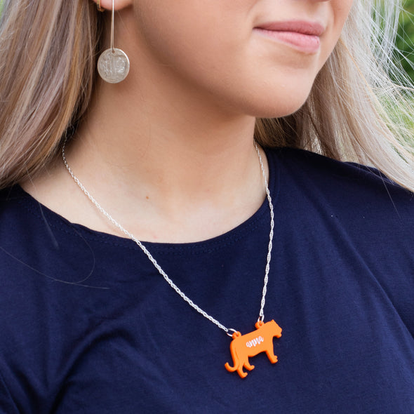 Tiger Acrylic Necklace