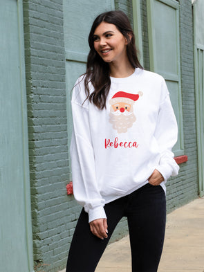 Santa Sweatshirt - White